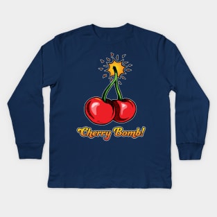 Cherry Bomb Kids Long Sleeve T-Shirt